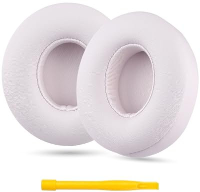 YOCOWOCO Replacement Earpads for Beats Solo 4 Wireless On Ear Headphones, Solo4 Ear Pads Cushions with Soft Protein Leather and Noise Isolating Memory Foam (Cloud Pink)