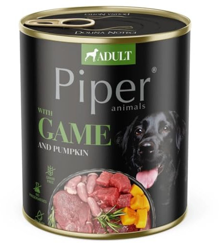 Karma mokra dla psa Piper Dziczyzna z dynią 800g