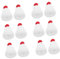 KONTONTY 12 Stück Mini-strickmützen Christbaumschmuck Basteln Für Puppen Weihnachtsdeko Klein Mützen Zum Selbermachen