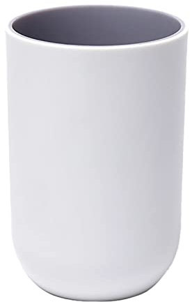 Gobelet réutilisable pour adultes Gobelet de brosse à dents en plastique pour enfants Gobelet de salle de bain Rouleaux de papier essuie-mains (gris, taille unique)