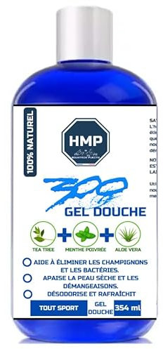 Gel Douche Purifiant HMP – Spécial Sportifs & Sports de Combat | Arbre à Thé, Menthe Poivrée & Romarin | Protection & Hydratation Naturelle | 100% Naturel