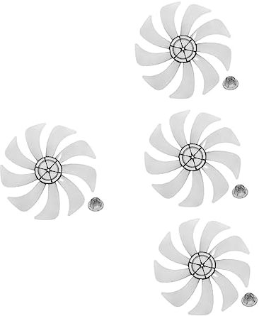 TOKIDNY 4stücke Stehender Ersatzteile Universelle Standventilator Material Leicht Und Langlebig Installieren Kompatibel Mit Tisch Und Standventilatoren Transparent