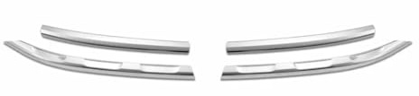 Auto Kühlergrill Für VW Für Tiguan 2020-2021 2 Stück Edelstahl 4 Stück Außen Autozubehör Auto Modifikation Chrom Kühlergrill Front Kühlergrille