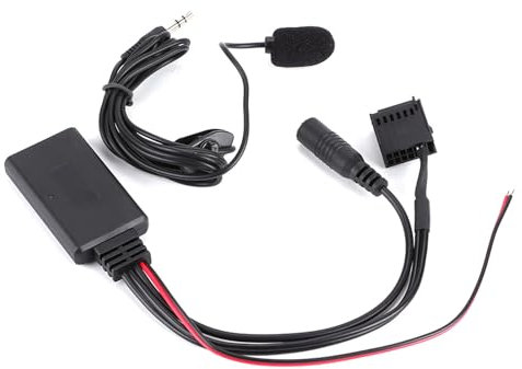 Car Adapter für 6000CD mit Auto -Audioanschluss, Handsfree -Anruf, ABS -Material, Einfache Installation, Rotes Kabel Bis 12 V+, Schwarzes Draht Bis 12 V-