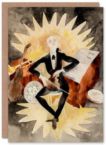Artery8 Charles Demuth Art Card String Musician Portrait