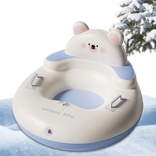 Robuste Schlauchrodel Für Das Rodeln - 90 cm Aufblasbare Winterspielzeuge Mit Griffen - Spielzeug für den Schnee | Geeignet Für Kinder Ab 3 Jahren Und Erwachsene Zum Skifahren Outdoor Park Garten Und