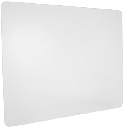 Gadpiparty Tapis de Souris en Verre Transparent 20 X 25 Cm sous-Main de Bureau Lisse Résistant aux Rayures pour Gaming et Usage Professionnel Facile à Nettoyer Surface Rigide Compacte