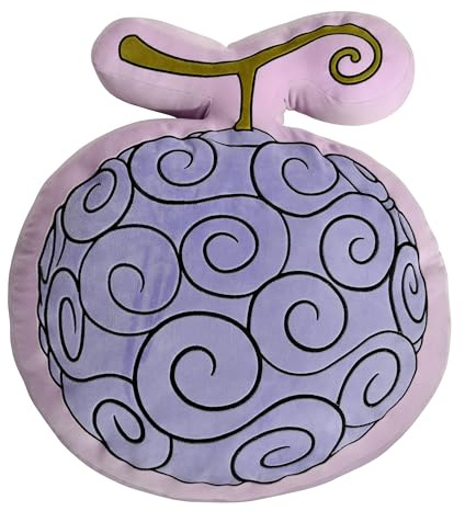Elbenwald Anime - XXL Kissen 2er Bundle 60-70 cm One Piece Gomu Gomu & Naruto Akatsuki Geschnkidee für Anime Fans (One Piece - Gomu Gomu Teufelsfrucht, 60 x 21 x 75 cm)