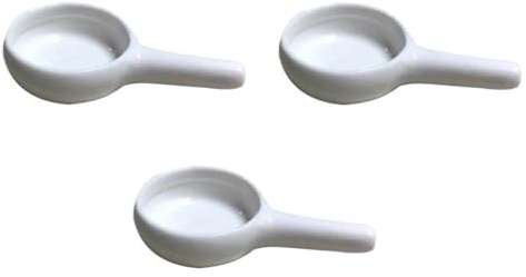 Vassoio Porta Candele in Ceramica Bianca 3 Pezzi Manico | Accessori per Bruciatore D’incenso e Tè, Finitura Liscia e Brillante, Facile da Spostare e Riporre