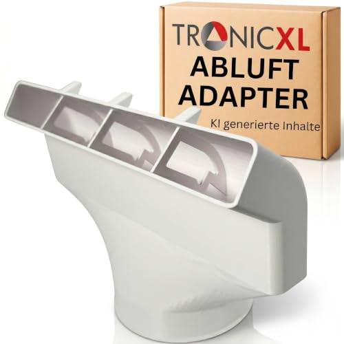 150mm Fenster Durchführung Dachfenster Adapter für Schlauch breit flach | Abluftadapter DN150 für mobile Klimageräte & Klimaanlagen Optimierter Luftstrom Fensteradapter für Fensterabdichtung Düse