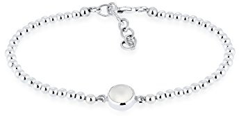 Elli Armband Damen mit Mondstein und Kugeln in 925 Sterling Silber