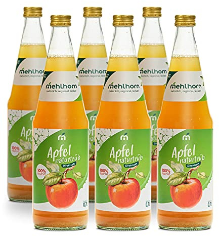 Mehlhorns Apfelsaft, naturtrüb (6 x 0,7 l)