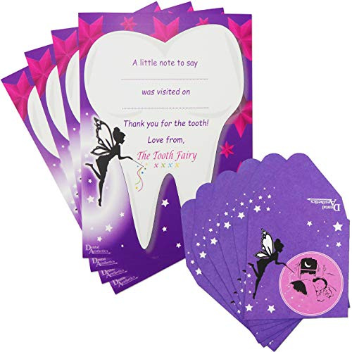 Zahnfee Geschenkset ~ 8 Umschläge & 4 Zertifikate