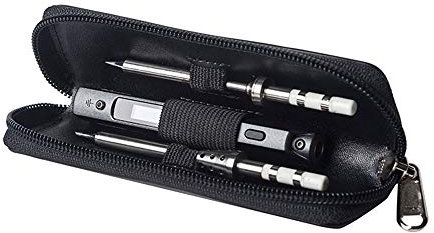 YOUTTOO Original MINI Portable Carry Case for TS100 Soldering Iron PU Leather Zipper Pouch Single Layer Organizer Bag