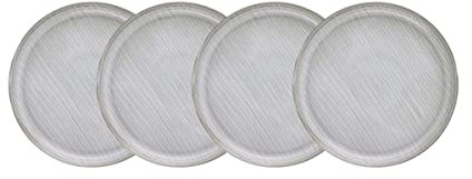BUTLERS Teller Ø21cm 4er Teller Set HENLEY Steinzeug Geschirr | Kuchenteller Frühstücksteller Speiseteller Essteller | Landhausstill reaktive Glasur | Mikrowellen- & spülmaschinenfest