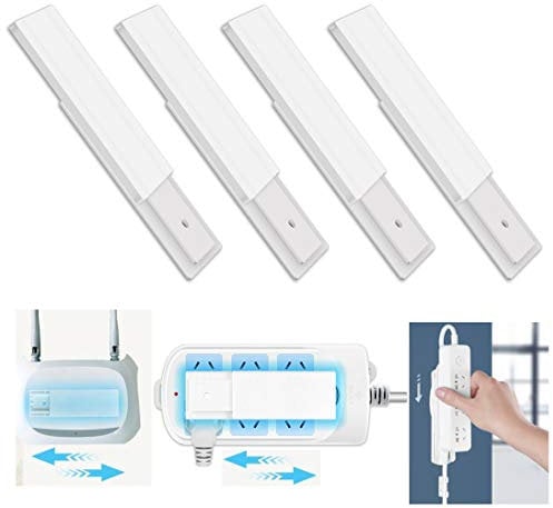 4 Selbstklebende Power Board-Halter, Nicht gelochte Power Board-Halter zur Wandmontage, der einfachste Halter für Power Boards, WLAN-Router, Belkin, Fernbedienungen und mehr