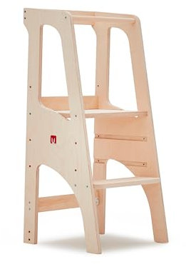 Der Bianconiglio Kids® EVO Lernturm: Vielseitigkeit, Verstellbarkeit und Sicherheit - EN71/3, abgerundete Kanten - Handgefertigt in Italien mit ökologischen Materialien