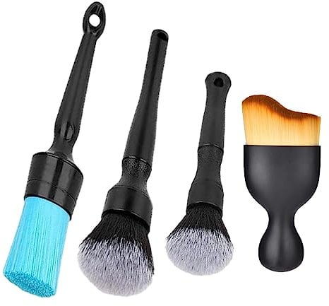 Auto Detailing Bürsten Set, 4 Stück Verschiedene Größen Auto Reinigungsbürsten, KFZ Auto Reinigungsbürsten Ultraweiche,Auto Detail Bürste für Auto Innenraum Und Autopflege Auto Innen Außenbereich