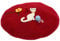 Zasy Frauen Wintermütze Klassische Wolle Baskenmütze French Beanie Cap Handgemachte Filzmuster (Garn Kitty)
