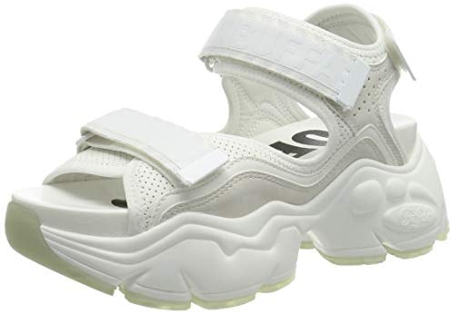Buffalo Sandalo Donna Binary 0 Zeppa Bianco DS25BF14 BN16020301