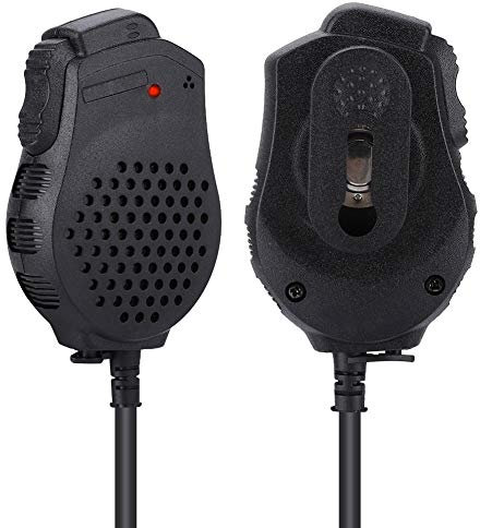 Microfono per altoparlante walkie-talkie, microfono a doppio microfono portatile PTT palmare MiNi per walkie-talkie serie UV-82, radio