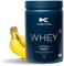 Kinetica Protein Pulver Banane 1kg, Whey Protein, 23g Protein pro Portion, 33 Portionen inkl. Messbecher, Eiweißpulver, Whey Protein Pulver aus EU Weidehaltung, Super Löslichkeit u. reiner Geschmack
