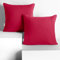 DecoKing 2 Kissenbezüge 50x50 cm Jersey 100% gekämmte Baumwolle Reißverschluss pink Amber