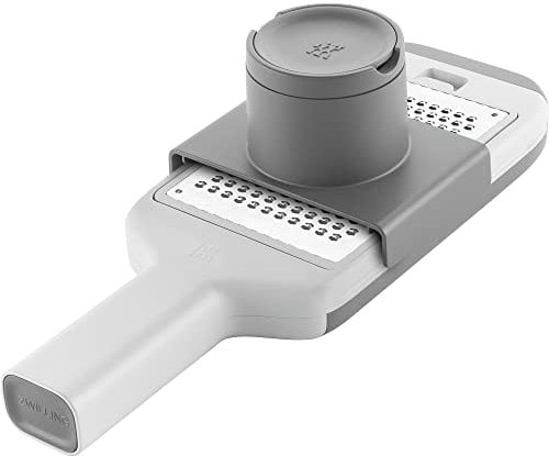 ZWILLING Z-Cut Multifunctional Grater, Mandoline, Faster Grating Technology, Zester, Rasp Grater, Slicer, Finger Guard,Grey
