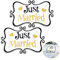 Auto-Magnetaufkleber Just Married, Aufschrift Just Married, 35 x 22 cm, Flitterwochen, Heckklappe, Auto-Magnetaufkleber für Hochzeit, Autotür, Kühlschrank, Schwarz und Gold, 2 Stück