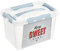 keeeper Sweet Home Aufbewahrungsbox mit Deckel und Klickverschlüssen, Dreh- und stapelbar, 6,6 L, lina, Rachblau