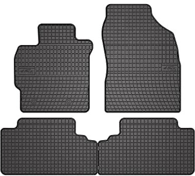 OMAC Gummi Fußmatten kompatibel mit Toyota Auris 2007-2013 Automatten Gummi Schwarz 4tlg