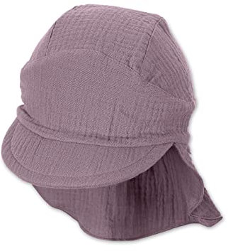 Sterntaler Unisex Kinder Schirmmütze Nackenschutz Uni Kindermütze, Lila, 55 EU