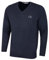 Calvin Klein Mens V-Neck Sweater - Navy Marl - XL