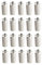 JGR SELECT Topes Persiana Blanco 40mm - Protección Para Persianas - Incluye Tornillos y Arandelas (20 Unidades)