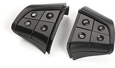 Auto Lenkradschalter Tasten Abdeckung,1648200010/1648200210 Steuertasten Links und Rechts Knopf Cover für W164 W251 W245 ML GL B/R-CLass Steering Wheel Switch Button Multifunktions Lenkrad Schalter