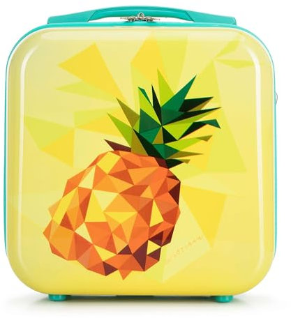WITTCHEN Valise cosmétique Valise de Voyage en ABS Bagages Trousse de Toilette en ABS Sac cosmétique Femme Homme Étui de Voyage Young LineJaune