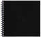 Rhodia 116151C - Rhodia Touch Spiralalbum Watercolor Book, Doppelspirale, feinkörniges Papier aus 100% Baumwolle 300g, 20 Blatt, 21x21 cm, ideal für Aquarell, Schwarz, 1 Stück