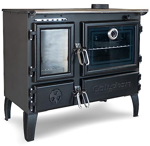 Premium-Holzherd Modell 214 mit 6,42kW - Viel Gusseisen!