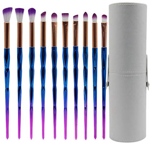 Desikixudy Makeup Pinsel Set Lidschatten Concealer Lippenkosmetik Make Up für Anfänger Puder Foundation mit Aufbewahrungsröhre