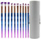 Desikixudy Makeup Pinsel Set Lidschatten Concealer Lippenkosmetik Make Up für Anfänger Puder Foundation mit Aufbewahrungsröhre