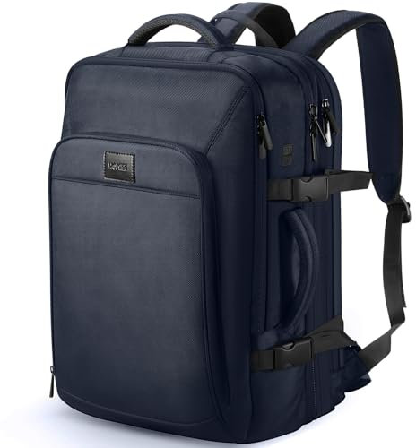 HOMIEE Handgepäck Rucksack 55x40x20 50L Großer Erweiterbarer Reiserucksack Flugzeug 18 Zoll Laptoprucksack mit USB Ladeanschluss Herren Damen Carry on Kabinenrucksack für Reisen Business Weekender