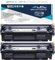LCL kompatible Tonerkartusche 12A Q2612A Q2612D CRG-703 (2 Schwarz) Ersatz für HP Laserjet 1010 1015 1012 1018 1020 1022 1022n 1022NW 3015 3030 3020 3050 3052 3055 M1005 M1319 M1319F Printer HP 1012