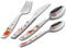 Zwilling Prinzessin Emilie Kinderbesteck Set, 4-teilig, mit bunten Motiven, Für Kinder ab 3 Jahren, 18/10 Edelstahl [plastikfreie Verpackung]