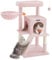 Feandrea Árbol de Gatos, Torre para Gatos Grandes, Rosa Jalea PCT051P01