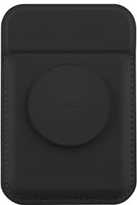 UNIQ Magnetischer Kartenhalter (schwarz) | Uniq Flixa iPhone abnehmbare Halterung mit Ständer