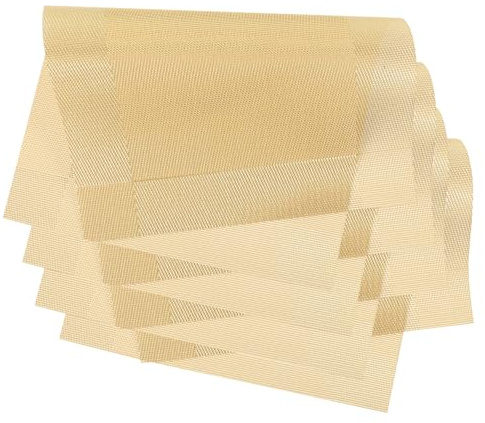 Zerodeko 4pcs Dinner Place Mats Heat Resistant Table Mat for Dining Table Home Decorative Placemats