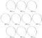 sourcing map 10Pcs Double Wire Hose Clamp, 150-160mm Adjustable Stainless Steel Wire Hose Clips with M8 Bolt for Dust Collection Hose, Pump Hose Pipe