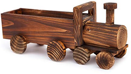 Kalttoy Fioriera retrò in legno per piante grasse e bonsai in vaso, decorazione per la casa e il giardino, grandi vasi da fiori per esterni