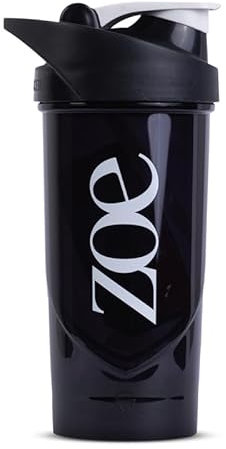 Shieldmixer HERO PRO, zoe, Black, 700 ml - Tritan-Shaker mit Sidekick-Sieb und kratzfestem Design - BPA Frei - Fitness Trinkflasche - Gym Zubehör