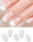 Wahrshei Nagelfolien | 20 pcs French Stars Nagelfolie Selbstklebend | UV Gel Nagelfolie | Gel Nail Stickers, Gellack Wraps für Nagel